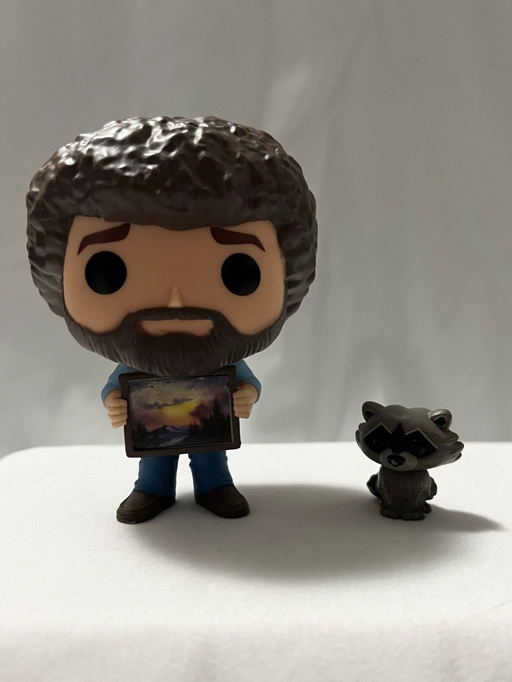 Bob Ross and Pet Raccoon Funko Pop
